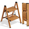 2-Step Folding Ladder – Woodgrain