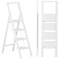 4-Step Folding Step Ladder – White
