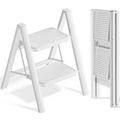 2-Step Folding Ladder – White