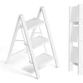 3-Step Folding Ladder – White