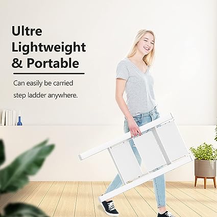 3 step ladder for high ceiling ultre lightweight and portable and aluminum 3 step ladder