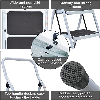 Fancy Step Ladder Decorative 1 Step Ladders, Step Stool for Home, Kitchen Step Ladder