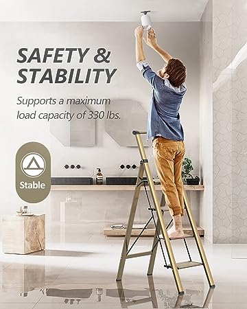 step ladders ladder folding step stool for high ceiling and lightweght for carry