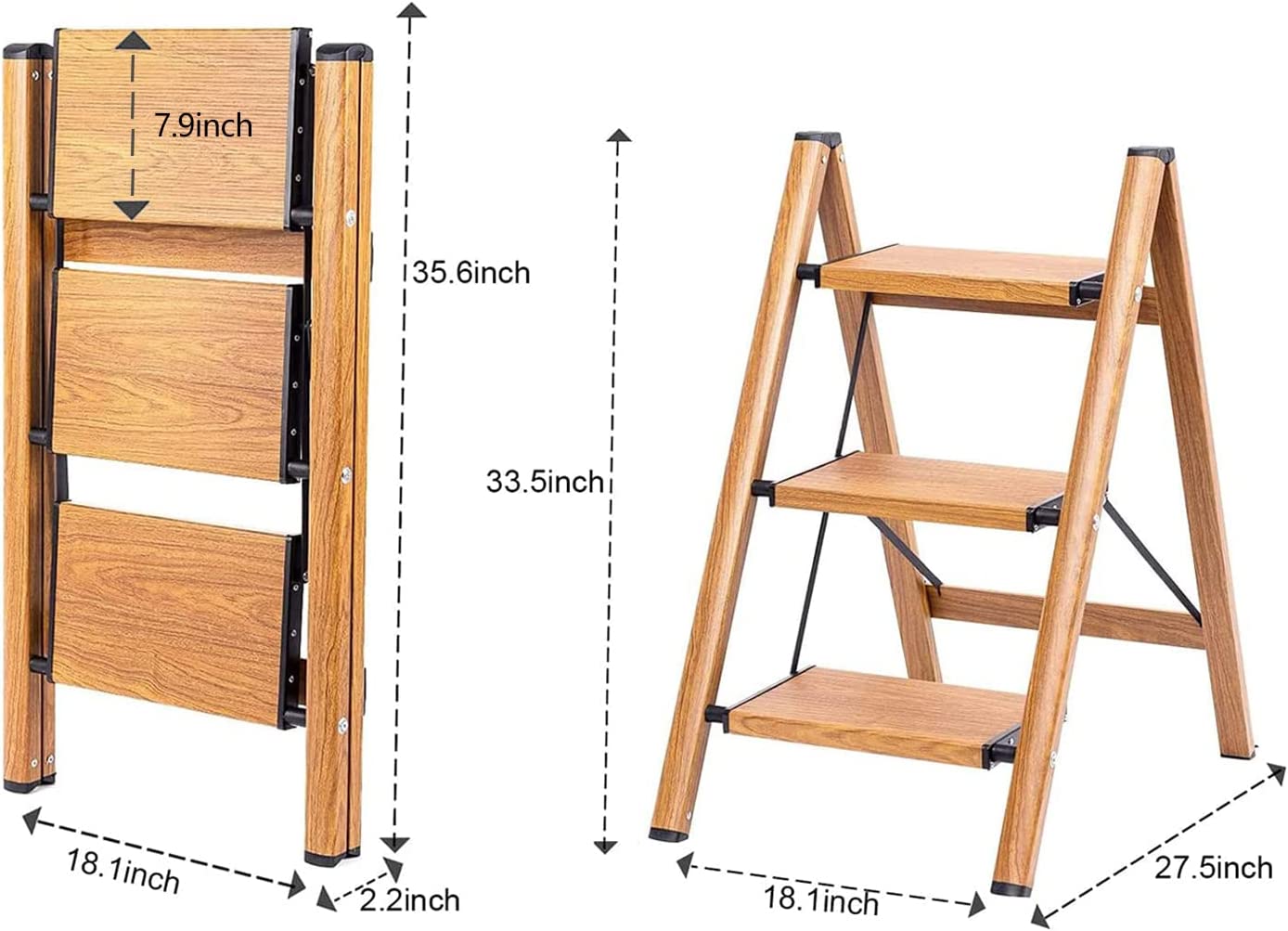 stable ladder cvan be shelf and easy to store